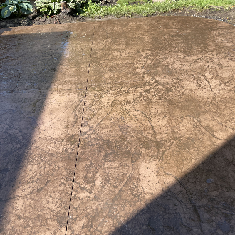 colored stamped concrete